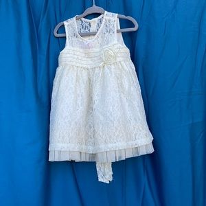 La Princess ivory colored lace dress size 18 months